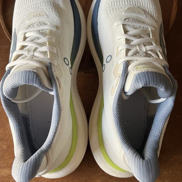 Saucony Womens Triumph 23 Blue White Road Running Shoes Sneakers Size 9.5 - Picture 5 of 16